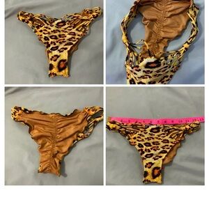 Luli Fama Leopard Print Swim Bottom